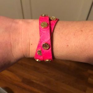 Tory Burch Leather Wrap Bracelet